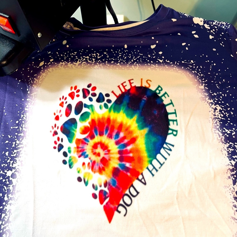 Faux bleached t-shirt